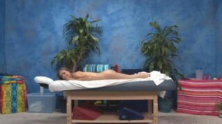 Massage erotic for a young girl with small boobs