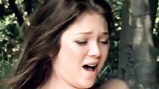 A lesbian has a great fun during a picnic in the park