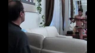A chick who doesn’t take off her clothes gets fucked