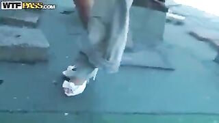 Tourist woman tried anal sex with Pikaper in the mountains