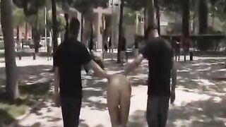 A public group sex session with camera recording all the action