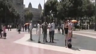 A public group sex session with camera recording all the action