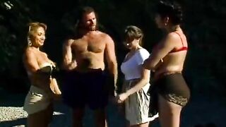 A guy fucked an Asian beauty on the tennis court with intense passion