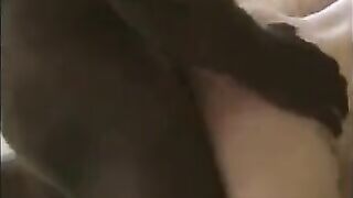 Babe has a bath and then she gets fucked by two men