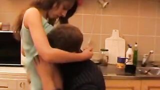 A drunken dad has real incest with his daughter
