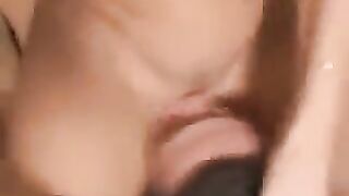 A girl sat on the guy's face and ordered to lick her pussy