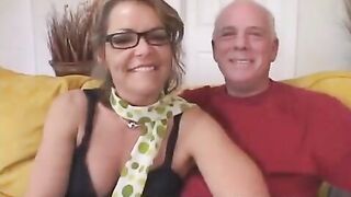The old grandfather allowed his wife to have an affair with a student