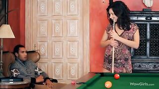 The guy made a cunnilingus for his girlfriend with great passion