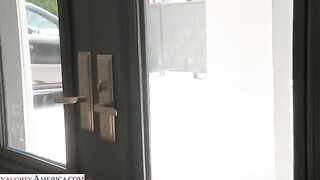 A thin guy managed to fuck brunette in ass