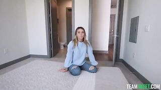 A sexy girl shows her holes and lets a guy enter deeper