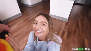 A sexy girl shows her holes and lets a guy enter deeper
