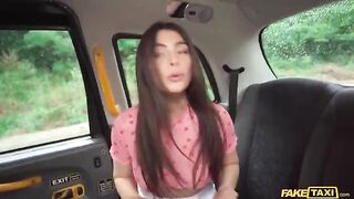A guy tried to fuck his angry Latina girlfriend in the car