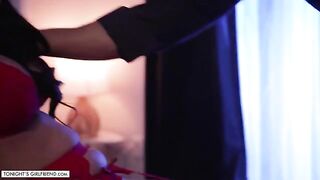 Jamie Michelle fucks a fan while his wife is out of town, wearing sexy lingerie