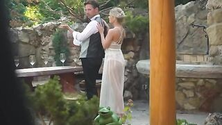 Double penetration for newlyweds in their honeymoon trip