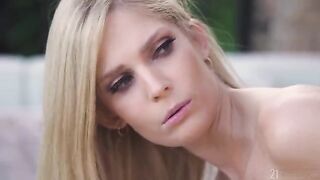 A hot morning intimacy with a blonde in pajamas