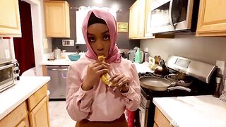A silly American girl gets fucked in POV style