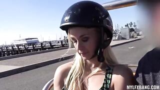 A passionate blonde has a wild and unrestrained sex life