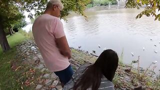 Feeding ducks with beaver and creampie sex with Serina Gomez - Part 1