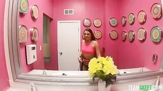 A hot guy is fucking his girl and letting his dick hang out