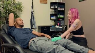 Tattooed beauty gets her pussy railed by BBC