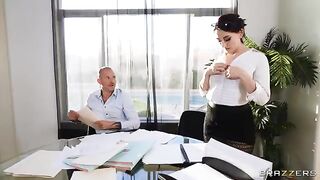 Two hot coworkers fucking each other on their working place