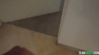 A girl got into the car and started to ride a dick