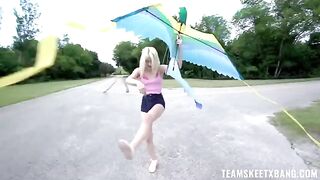 A nympho girl would like to have sex right in the middle of nature