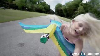 A nympho girl would like to have sex right in the middle of nature