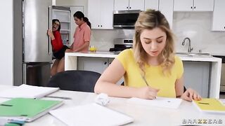 Tutor Tips & Big Natural Tits - unforgettable threesome