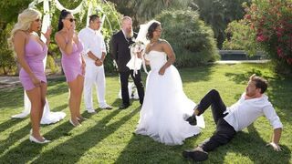 The bride gave herself to all the guys from the wedding party