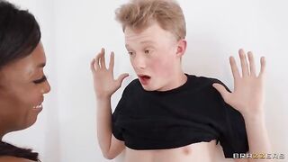 Prankster got a sandwich of sexy pussy in his face