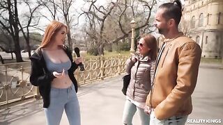 Redhead beauties have sex without using their hands, showcasing true passion