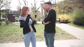 Redhead beauties have sex without using their hands, showcasing true passion