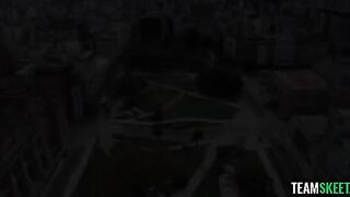 A guy is giving a tour to a girl and fucks her in every room