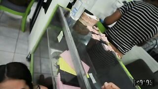 I came to do dirty laundry and got a pussy fucked in public