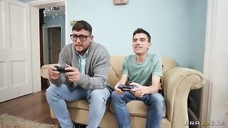 The man came home and caught his wife with another man