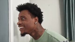 The man was having fun with the cute girl in an intense way
