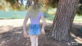 A man gently pushed his cock into a girl with caresses