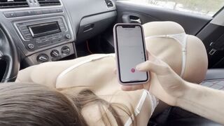 Girl was caught with her phone in a compromising spot, so she made a bold move