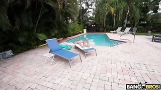 She tempted me by the pool, I couldn’t resist her allure