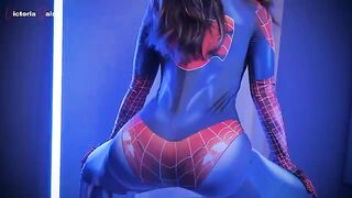 Spider-Man No Way Home XXX Parody, Fuck me in Latex Lingerie Cosplay Part 1