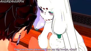 Tanjiro Kamado gets fucked by Spider Demon in uncensored action