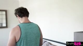 Pervert stepsis brother needs to get his dick out as per her friend's request