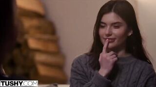 BFFs Talia and Stefany share a passionate anal experience