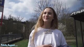 Ivi Rein, learning English, gets fucked by Public Agent