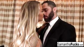 Busty blonde Samantha Saint gets banged in a hotel room on PUBA