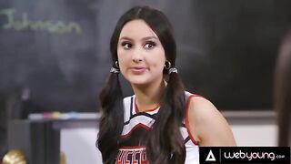 Cheerleader Eliza Ibarra gets wild in detention with Kendra and Vanna