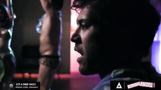 The fire dancer Jewelz Blu gets her pussy destroyed in a hardcore scene