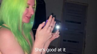 Girl sucked her friend's boyfriend’s cock for five hundred rubles