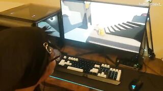 Blowjob challenge with a twist, inspired by gaming world